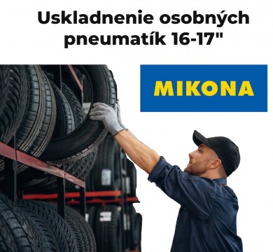 Uskladnenie osobných pneu 16-17" (sada 4 ks)