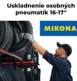 Uskladnenie osobných pneu 16-17"(sada)