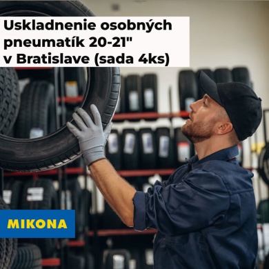 Uskladnenie osobných pneumatík 20-21"v Bratislave (sada 4ks) Autor - Mikona