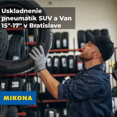 Uskladnenie pneumatík SUV a Van 15"-17" v Bratislave