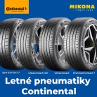 Letné pneumatiky Continental – prehľad modelov, ceny a výber