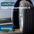 Goodyear Eagle F1 Asymmetric 6 – sportovní letní pneumatika s výsledky testů 2026