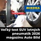 Veľký test SUV letných pneumatík 2026 magazínu Auto Bild – ako dopadli v teréne aj na asfalte
