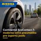 Continental EcoContact 7: moderná letná pneumatika pre úspornú jazdu