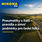 Pneumatiky v Itálii – pravidla a zimní podmínky pro české řidiče