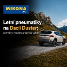 Letní pneumatiky na Dacii Duster: rozměry, modely a tipy na výběr