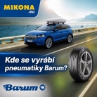 Kde se vyrábí pneumatiky Barum? Otrokovice, Continental a česká tradice