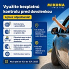 Mikona opäť ponúka bezplatnú kontrolu pneumatík pred dovolenkou