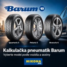 Jaké pneumatiky Barum vybrat? Pomůže vám interaktivní kalkulačka