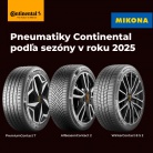 Letné, zimné aj celoročné pneumatiky Continental – recenzie, testy a všetko dôležité