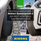 Celoročná pneumatika Nokian Seasonproof 2 pre SUV zvíťazila v teste 2025