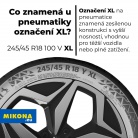 Co znamená u pneumatiky označení XL?