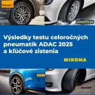 Celoročné pneumatiky ADAC test 2025: kompletné výsledky a kľúčové zistenia