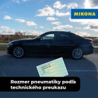 Rozmer pneumatiky podľa technického preukazu