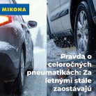Pravda o celoročných pneumatikách v roku 2025: Za letnými stále zaostávajú
