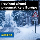Povinné zimné pneumatiky v Európe – pravidlá, termíny a minimálny dezén
