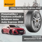 Pneumatika z Púchova víťazí v britskom teste Auto Express 2025