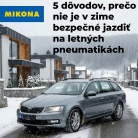 Začalo mrznúť. 5 dôvodov, prečo už nie je bezpečné jazdiť na letných pneumatikách