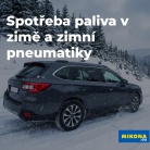 Zimní pneumatiky a spotřeba paliva: o kolik se v zimě zvýší spotřeba?