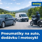 Pneumatiky na auto, dodávku i motocykl – široká nabídka na Mikona.eu