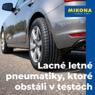 Lacné letné pneumatiky, ktoré obstáli v testoch